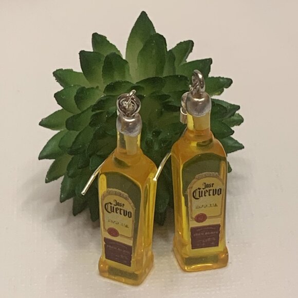Tequila Earrings, Alcohol Earring, Liquor Earring, Jose Cuervo earring, Gift Ide - Picture 1 of 4